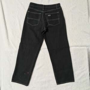 Noah Black Contrast Stitch Denim Jeans